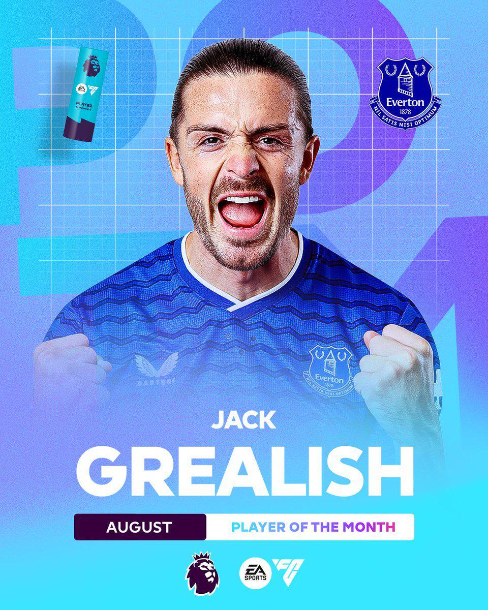 开云APP下载-3场4助领跑助攻榜,格拉利什当选英超8月最佳球员